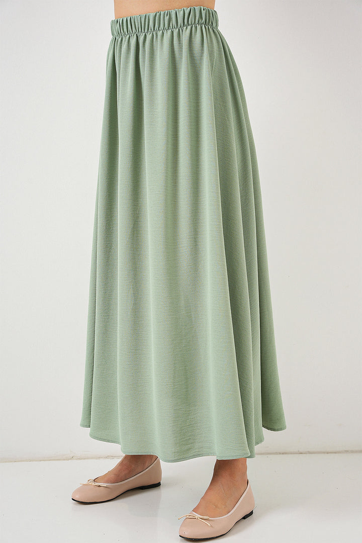 Bigdart Jupe longue en ayrobin pour femmes 8050 - Vert d'eau