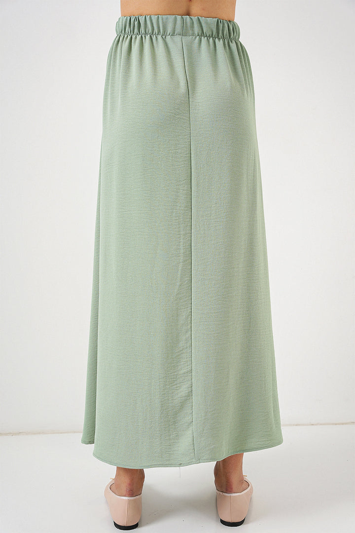 Bigdart Jupe longue en ayrobin pour femmes 8050 - Vert d'eau