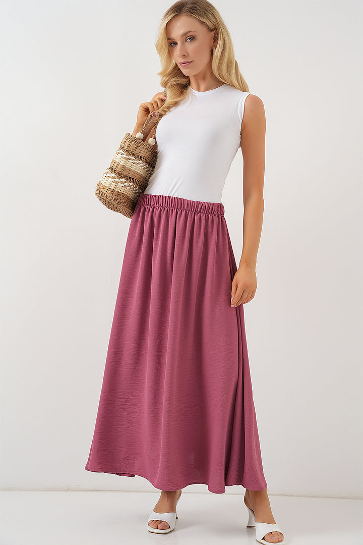 Bigdart Jupe longue en ayrobin pour femmes 8050 - Rose thé
