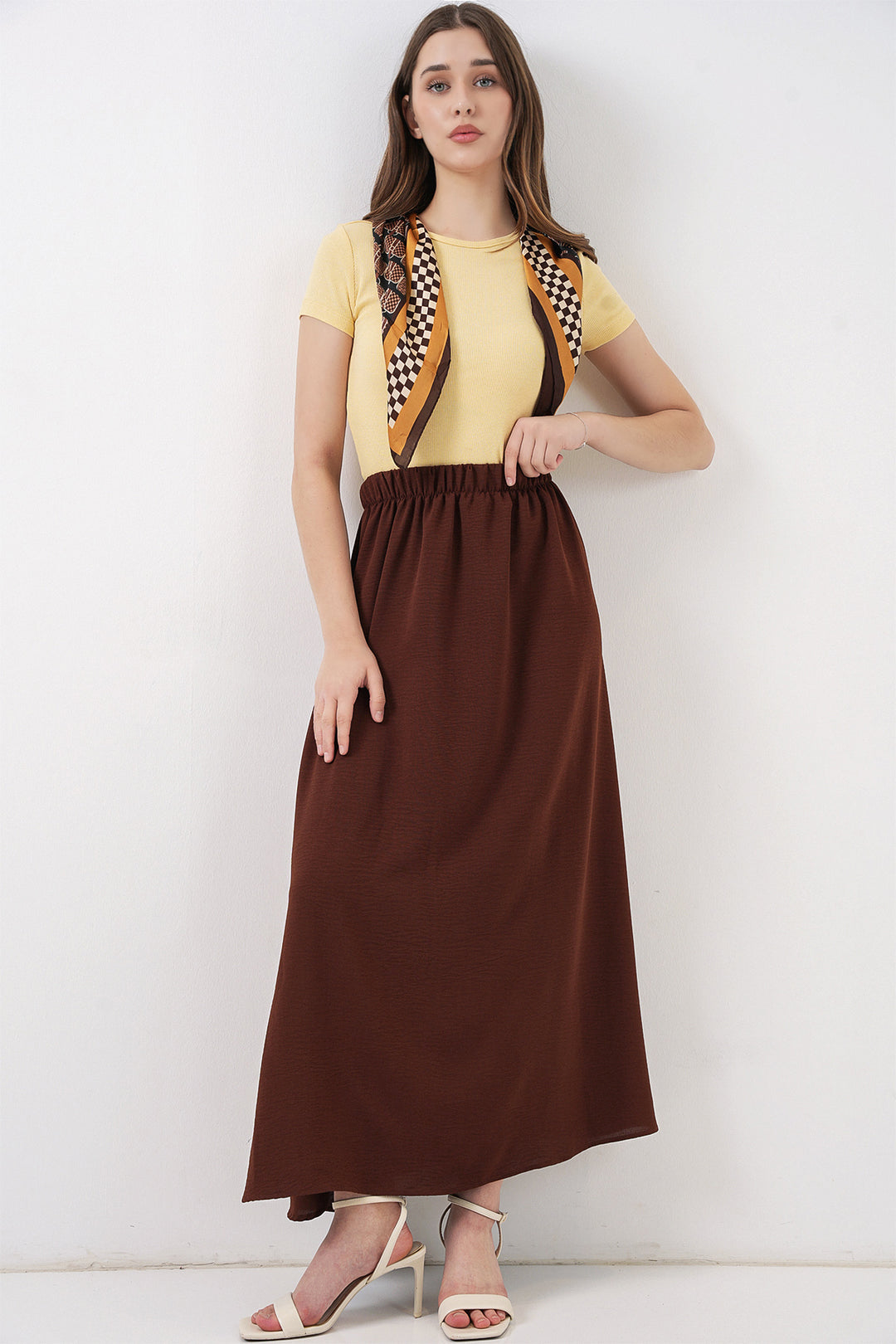 Bigdart Jupe Longue en Ayrobin Femme 8050 - Marron
