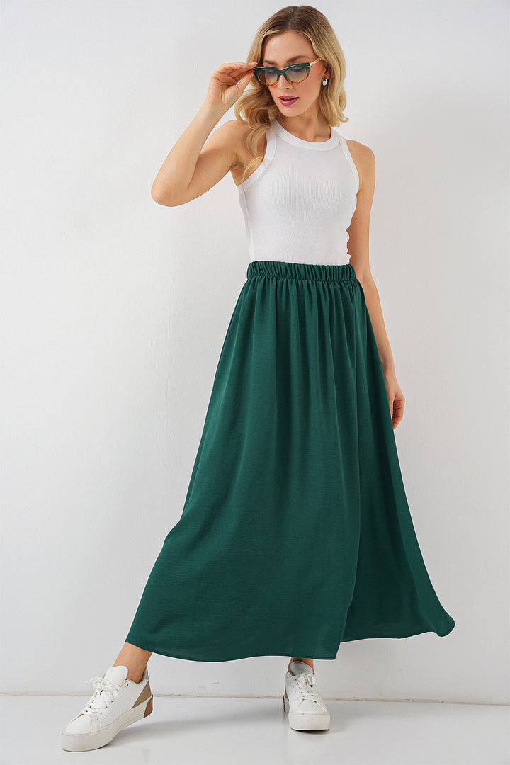 Bigdart Jupe longue en ayrobin femme 8050 - Vert émeraude