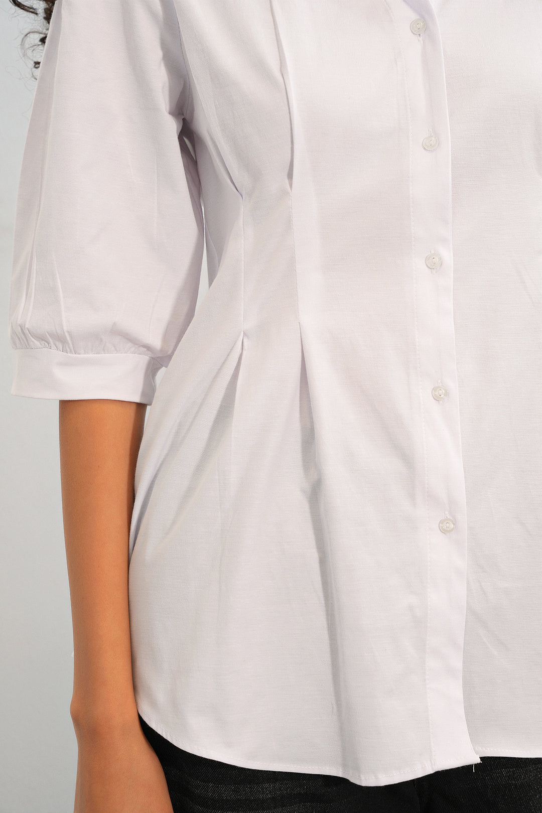 Bigdart Chemise longue ajustée à la taille 20383 - Blanc