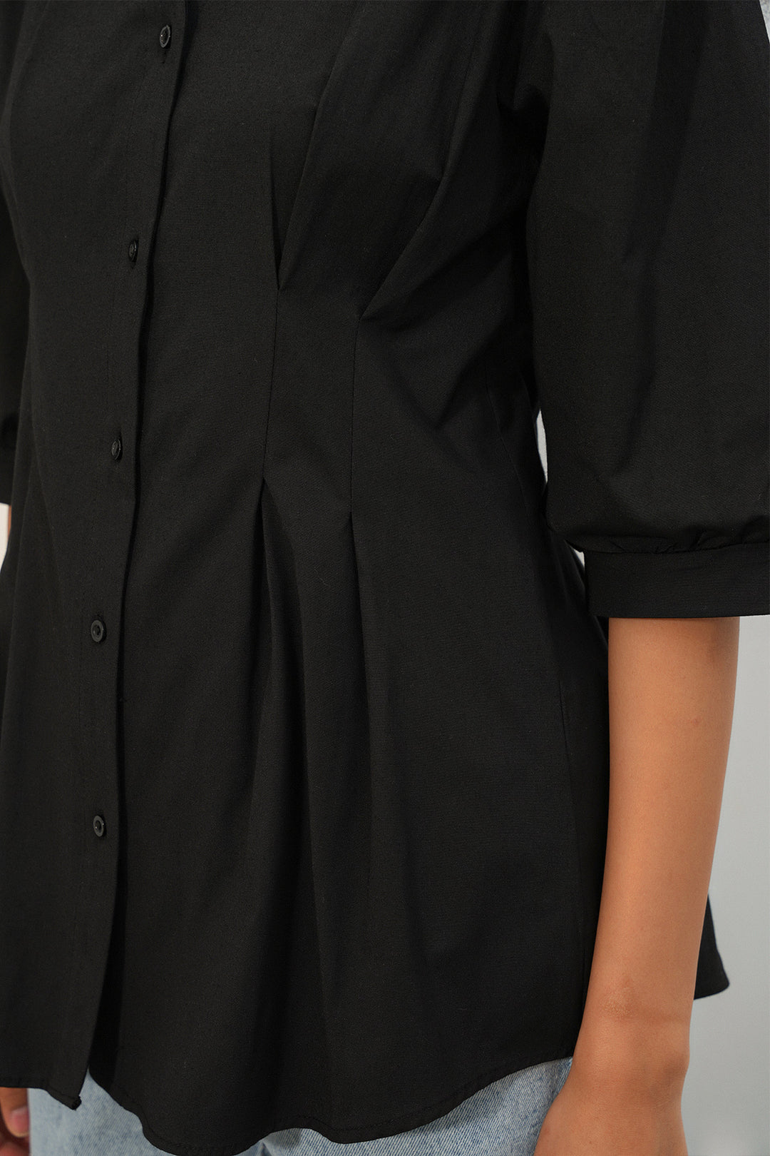 Bigdart Chemise longue ajustée à la taille 20383 - Noir