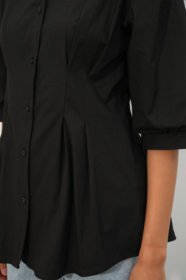Bigdart Chemise longue ajustée à la taille 20383 - Noir