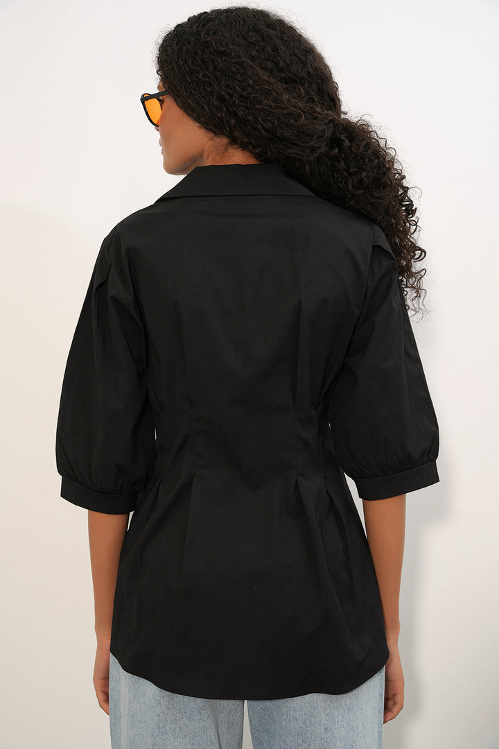 Bigdart Chemise longue ajustée à la taille 20383 - Noir
