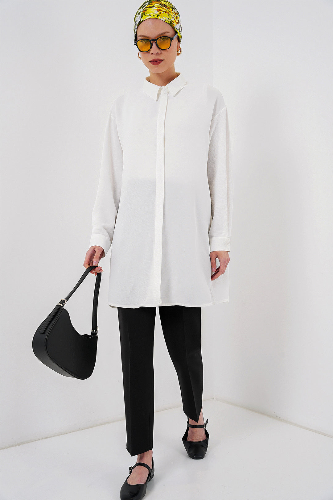 Bigdart Chemisier Long Femme 5945 - Blanc