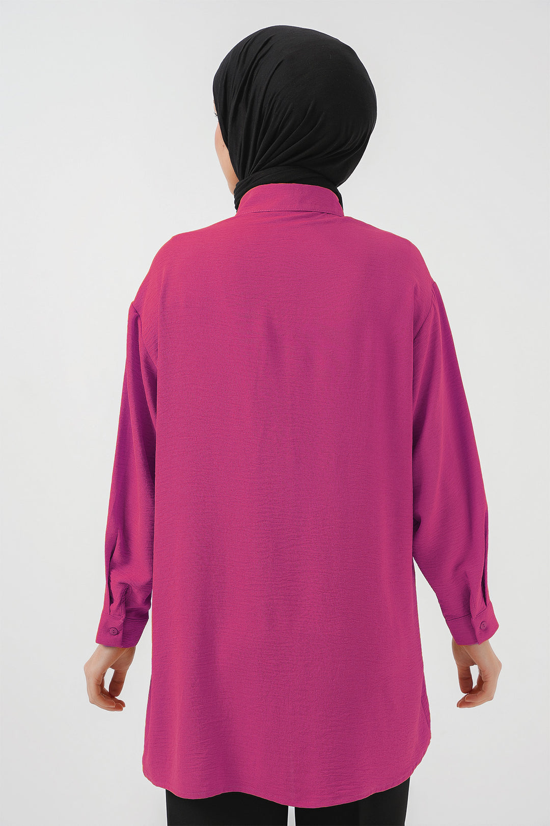 Bigdart Femme Tunique Chemise Longue 5945 - Fuchsia
