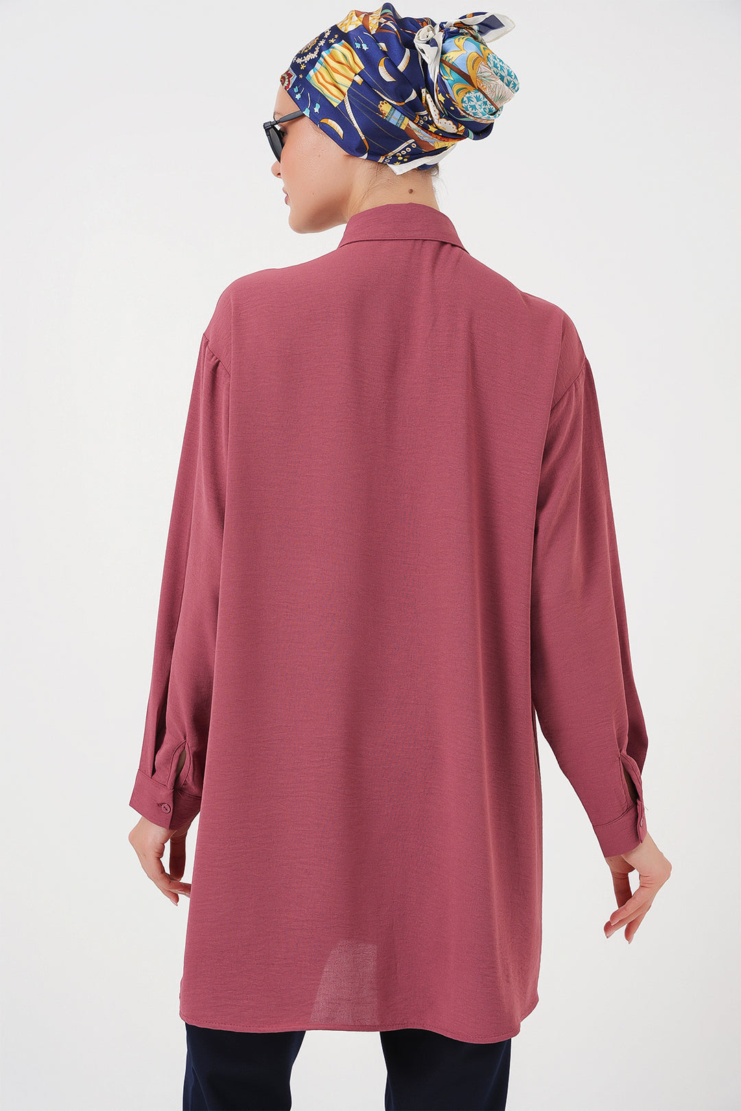 Bigdart Chemise Tunique Longue Femme 5945 - gül kurusu