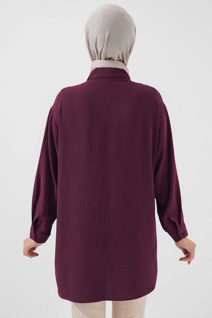 Bigdart Tunique Chemise Longue Femme 5945 - Violet