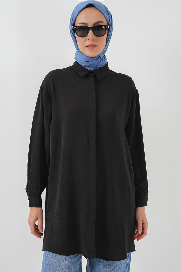Bigdart Chemise Tunique Longue Femme 5945 - Noir