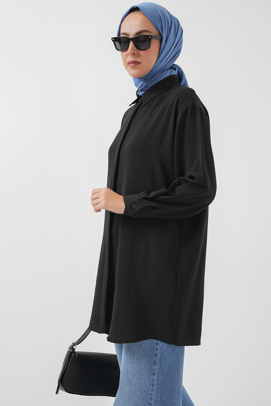 Bigdart Chemise Tunique Longue Femme 5945 - Noir