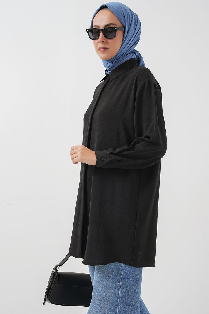 Bigdart Chemise Tunique Longue Femme 5945 - Noir