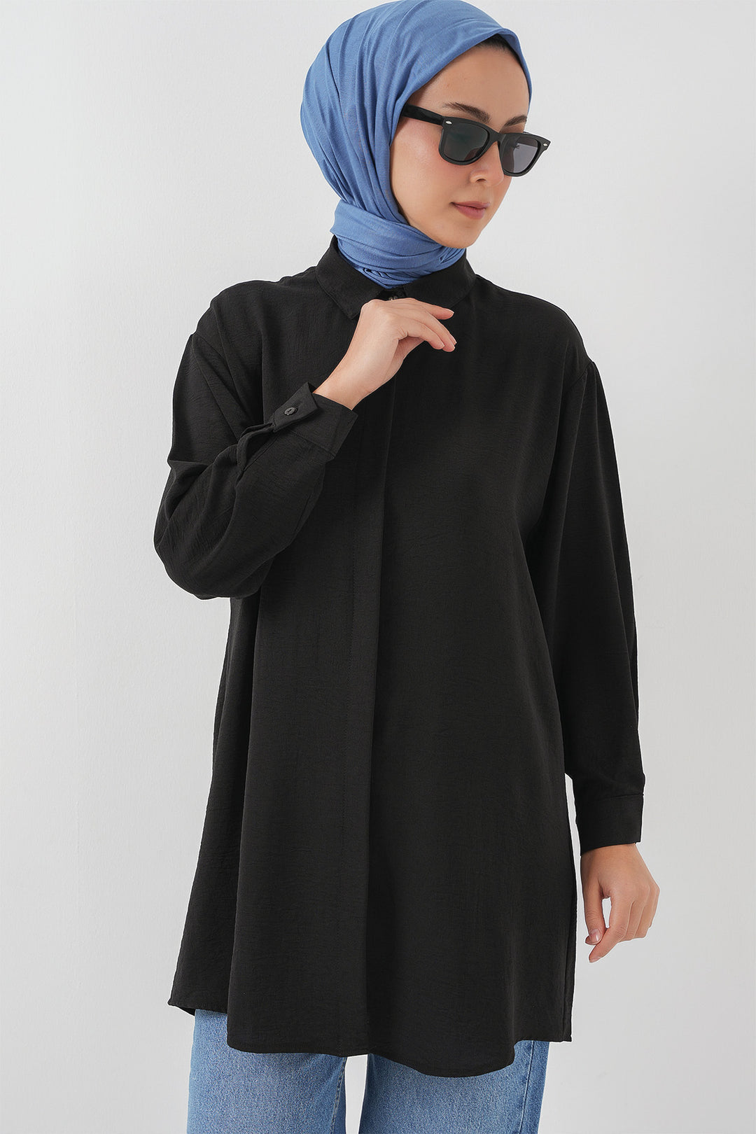Bigdart Chemise Tunique Longue Femme 5945 - Noir