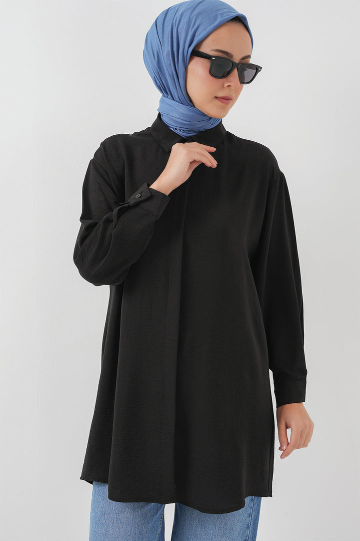 Bigdart Chemise Tunique Longue Femme 5945 - Noir
