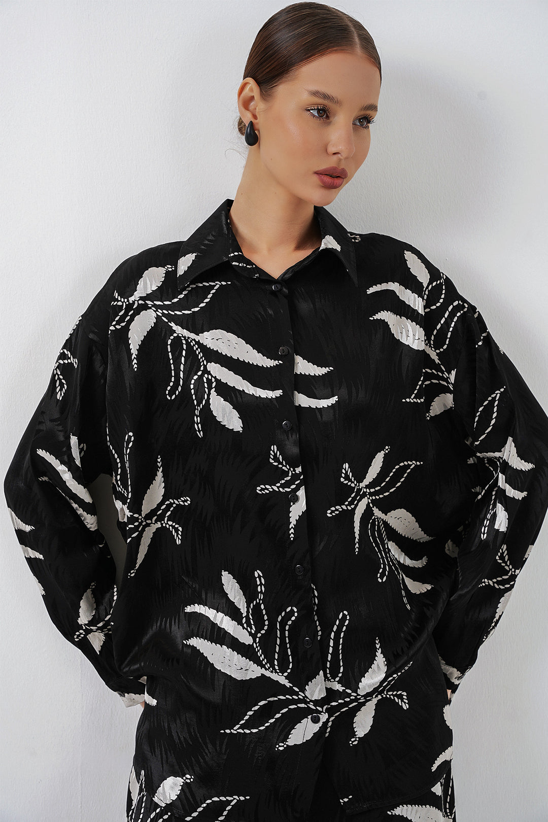 Bigdart Ensemble haut et bas à col long femme 30089 - Noir