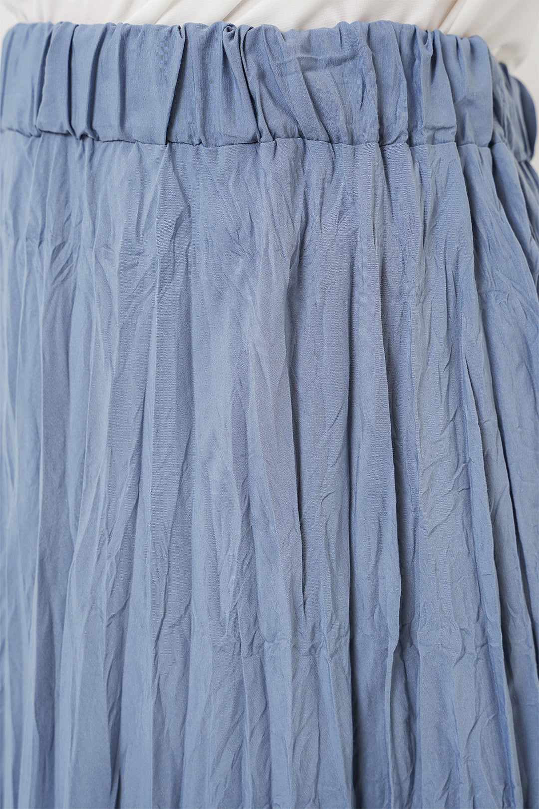Bigdart Jupe longue froissée pour femme 8042 - Indigo