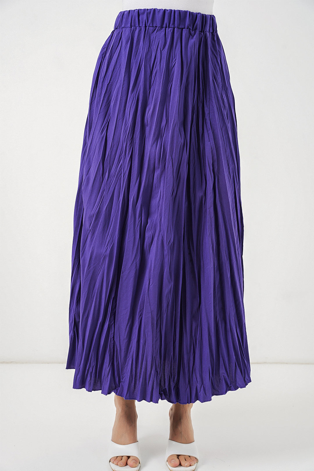 Bigdart Jupe longue froissée femme 8042 - Violet