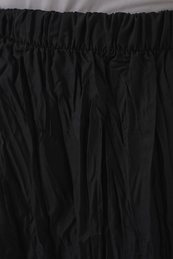 Bigdart Jupe longue froissée pour femme 8042 - Noir
