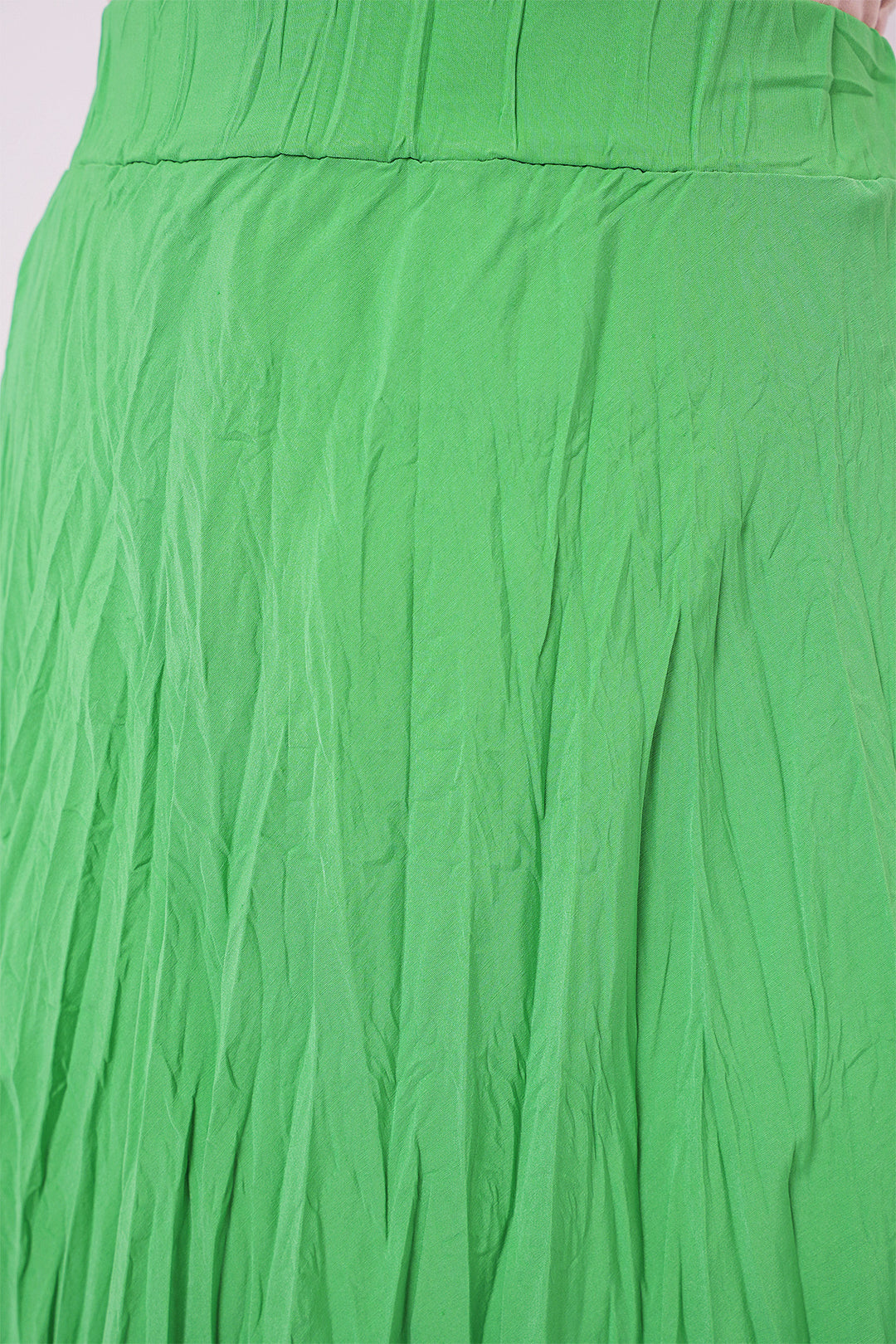 Bigdart Jupe longue froissée pour femme 8042 - Vert