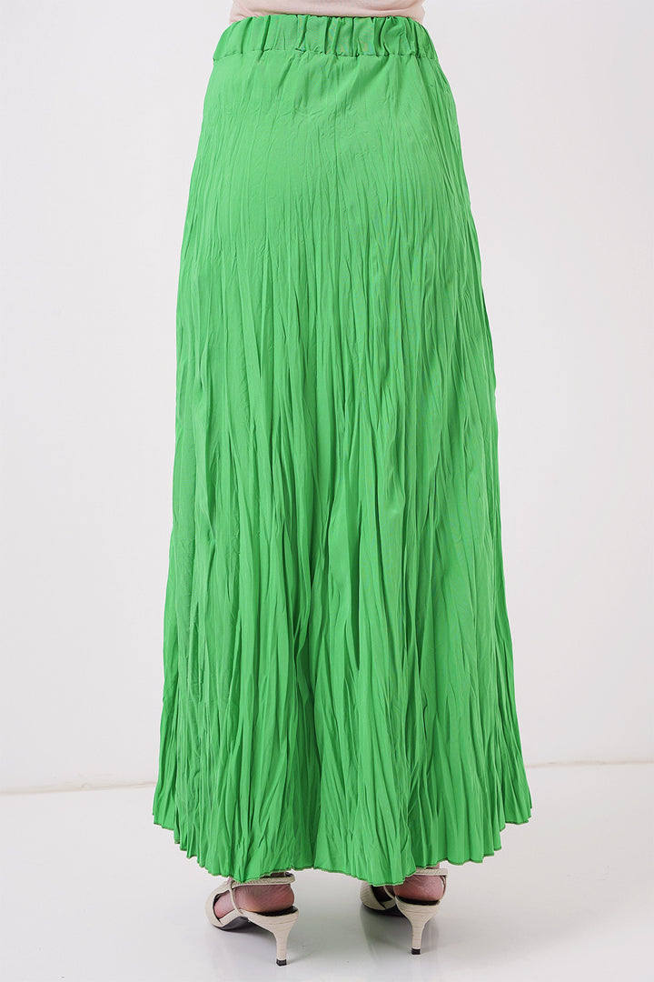 Bigdart Jupe longue froissée pour femme 8042 - Vert
