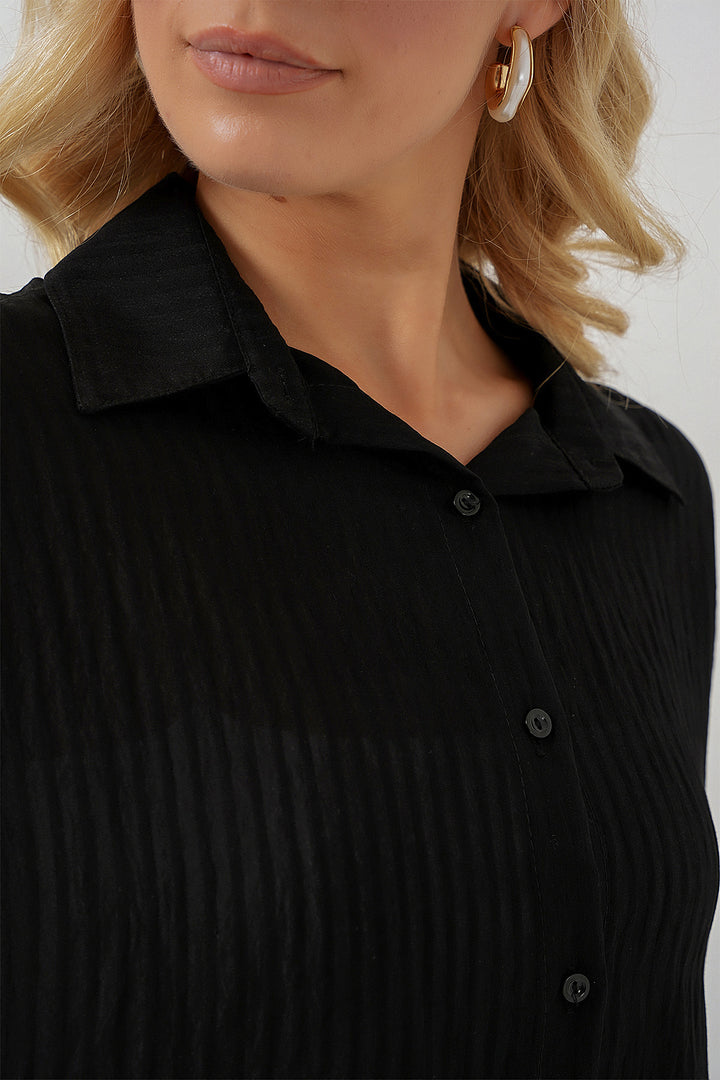 Bigdart Chemise longue oversize femme 20320 - Noir