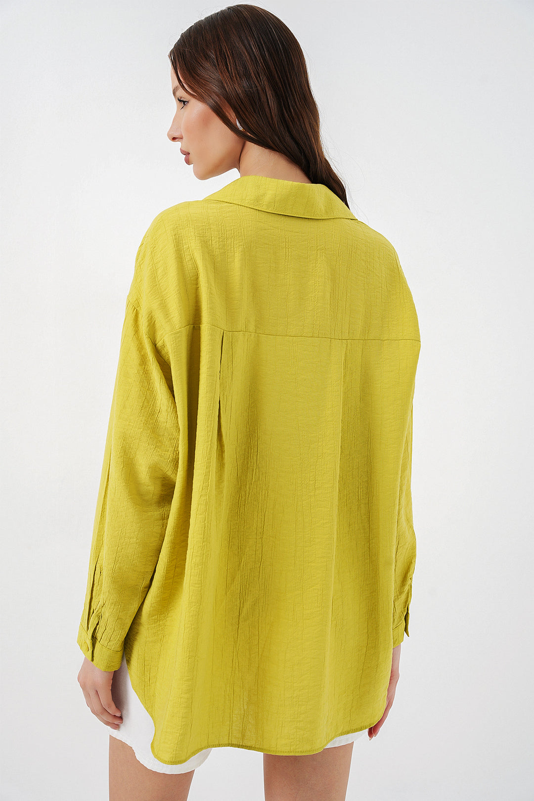 Bigdart Chemise longue oversize femme 20334 - Moutarde
