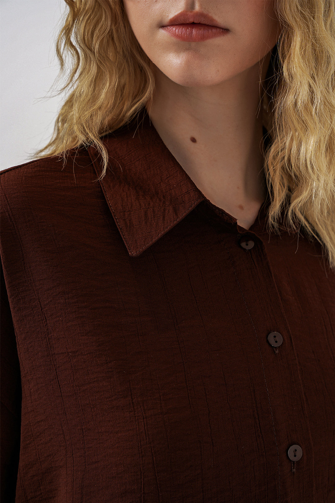 Bigdart Chemise longue oversize femme 20334 - Marron