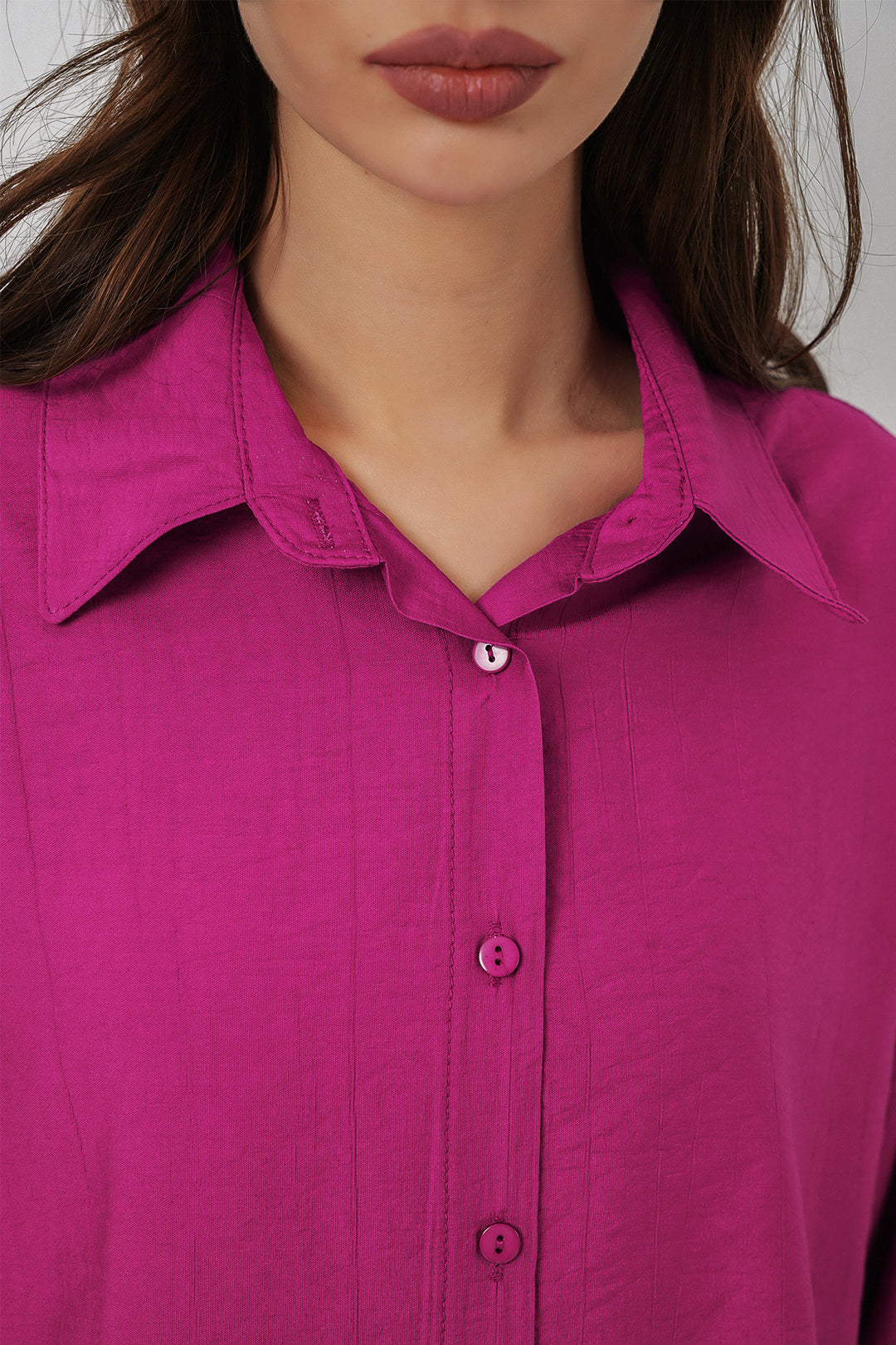 Bigdart Chemise longue oversize femme 20334 - Rose foncé