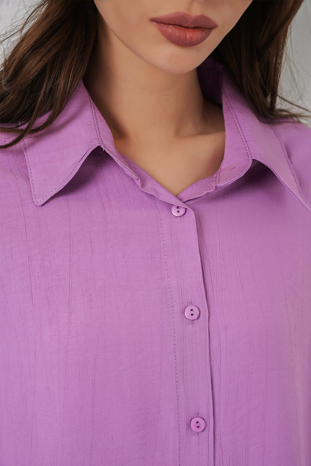 Bigdart Chemise longue oversize femme 20334 - Lilas