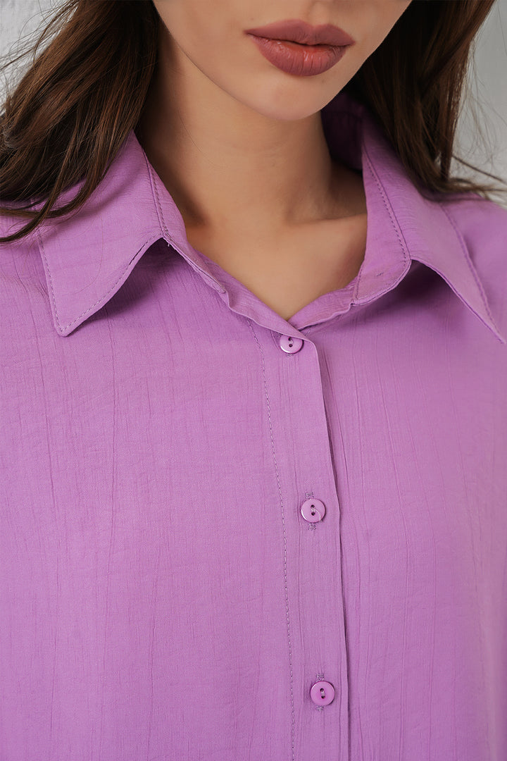 Bigdart Chemise longue oversize femme 20334 - Lilas