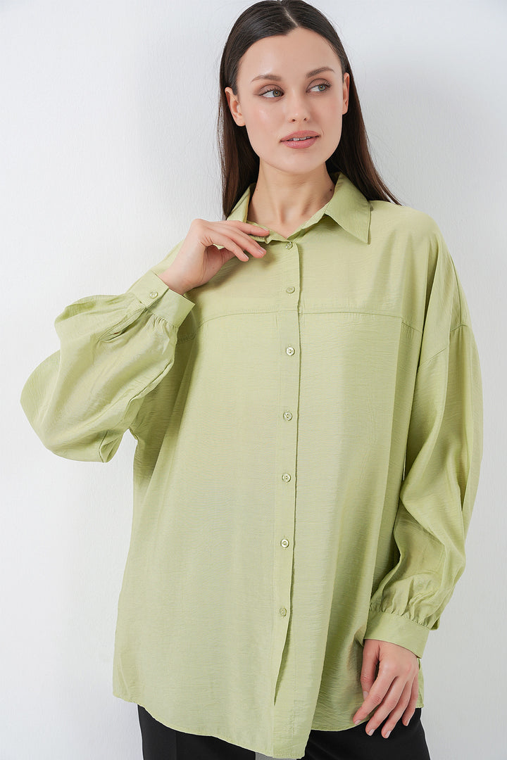 Bigdart Chemise Oversize Longue Femme 5965 - Vert Émeraude
