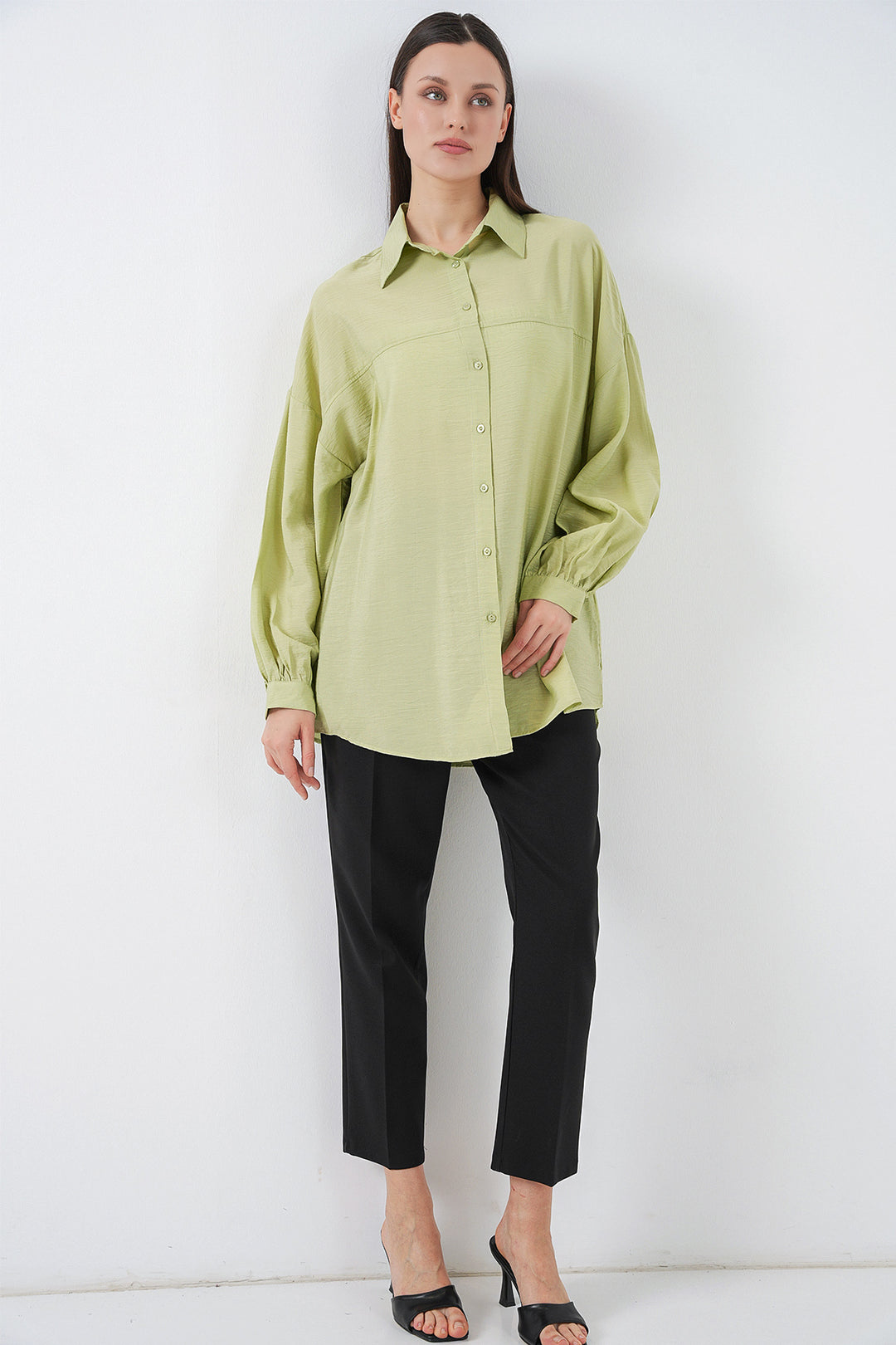 Bigdart Chemise Oversize Longue Femme 5965 - e.Vert