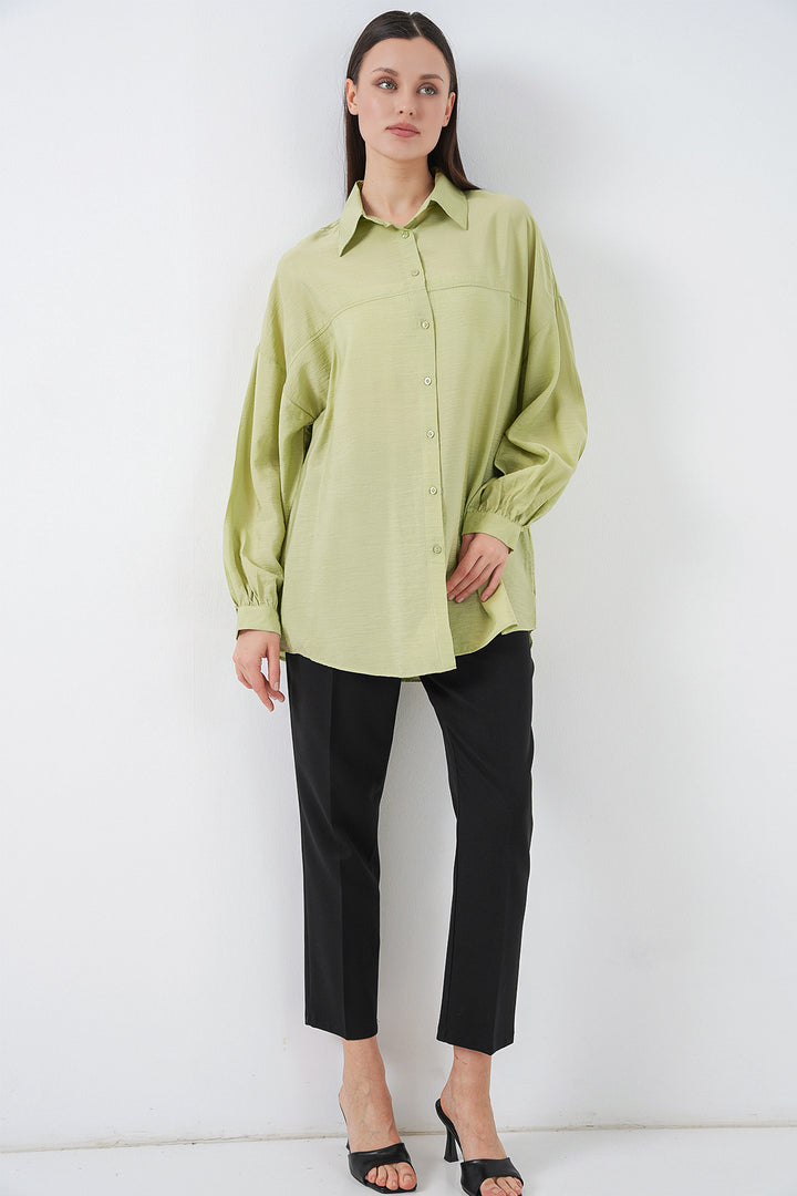 Bigdart Chemise Oversize Longue Femme 5965 - e.Vert