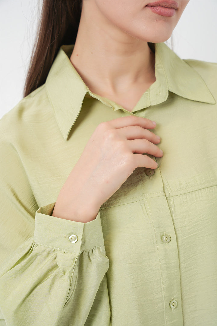 Bigdart Chemise Oversize Longue Femme 5965 - Vert Émeraude