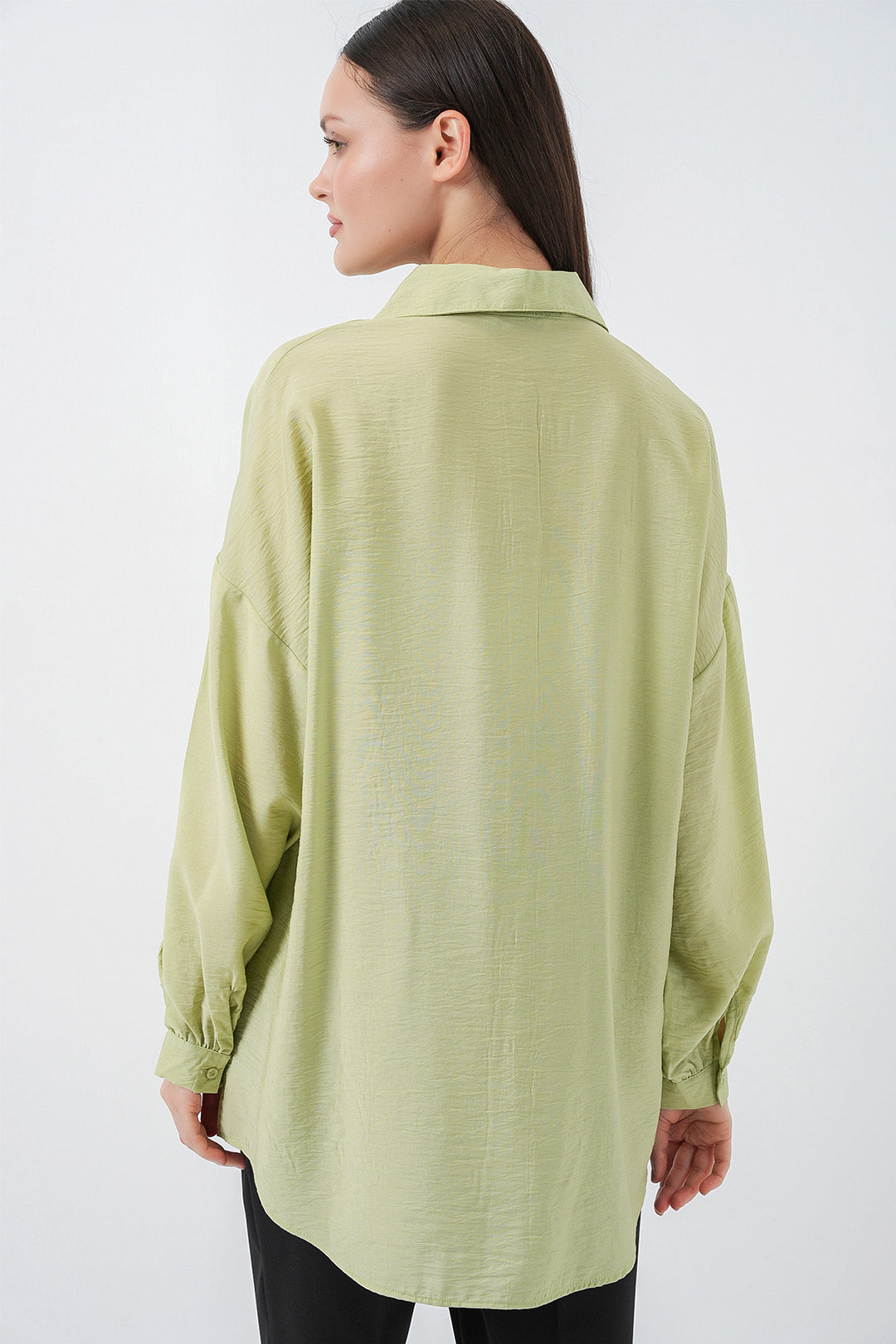 Bigdart Chemise Oversize Longue Femme 5965 - Vert Émeraude