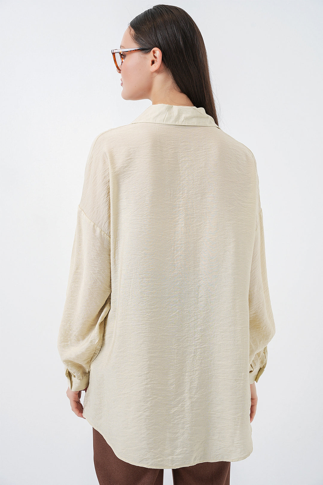 Bigdart Chemise Oversize Longue Femme 5965 - Écru