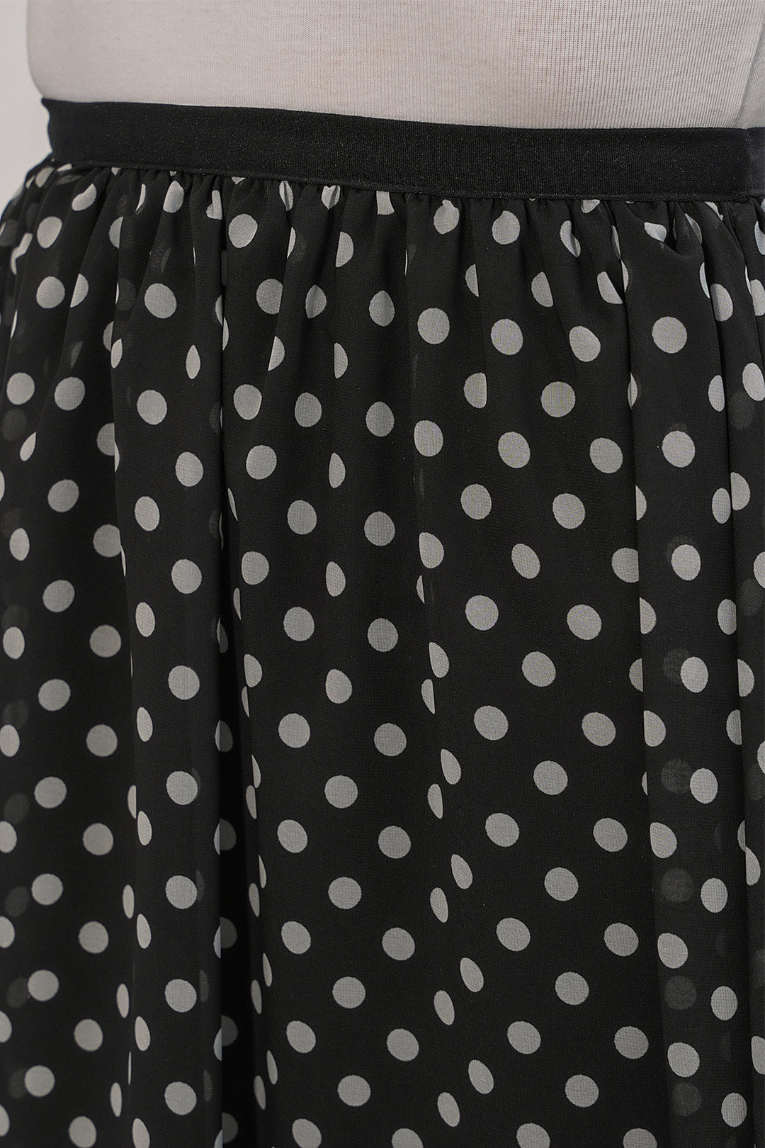 Bigdart Jupe longue à pois femme 8080 - Noir