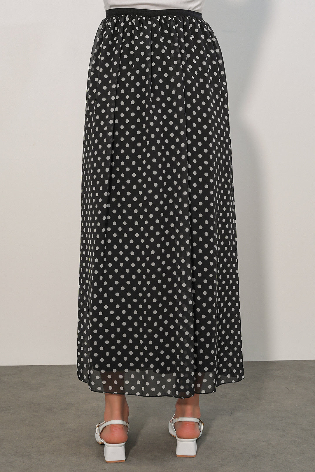 Bigdart Jupe longue à pois femme 8080 - Noir