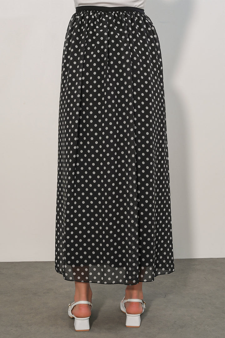 Bigdart Jupe longue à pois femme 8080 - Noir