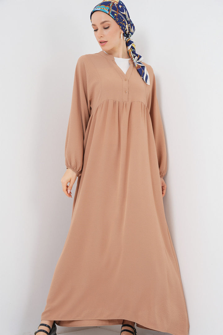 Bigdart Robe longue de hijab pour femme 2525 - Biscuit
