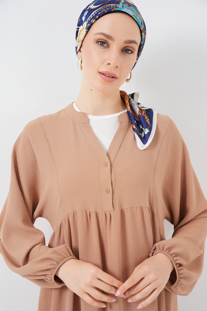 Bigdart Robe longue de hijab pour femme 2525 - Biscuit