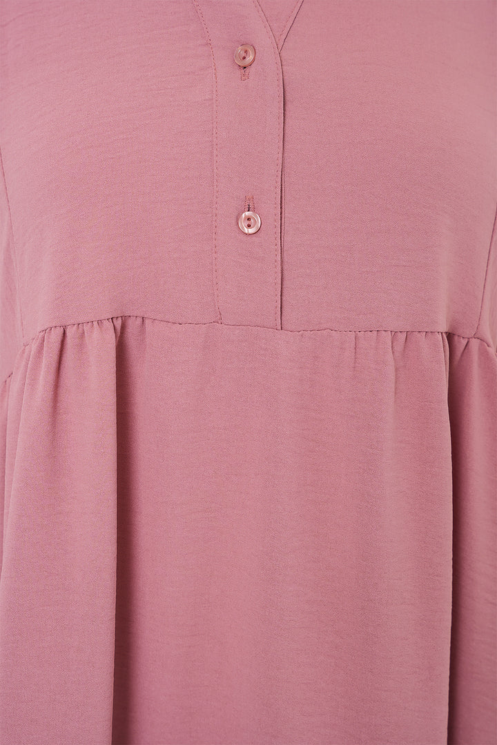 Bigdart Robe longue de hijab pour femme 2525 - Vieux rose