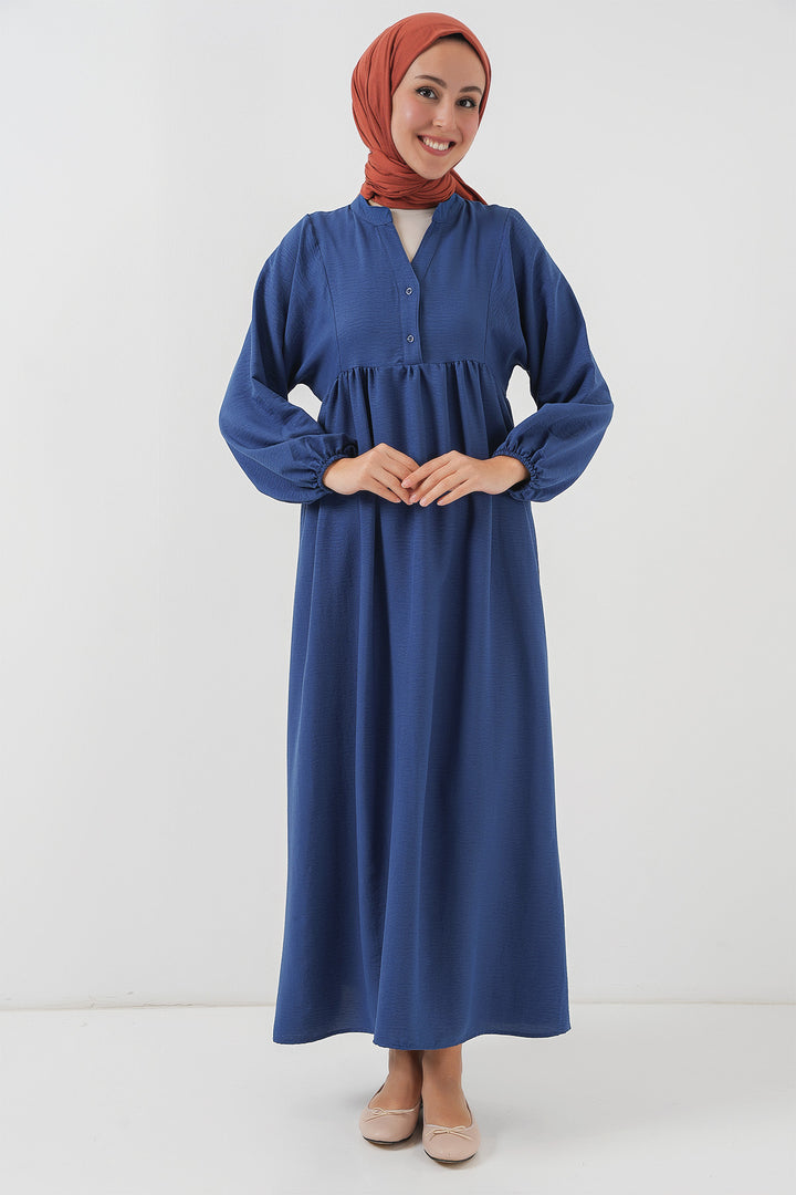 Bigdart Robe longue de hijab pour femmes 2525 - Indigo