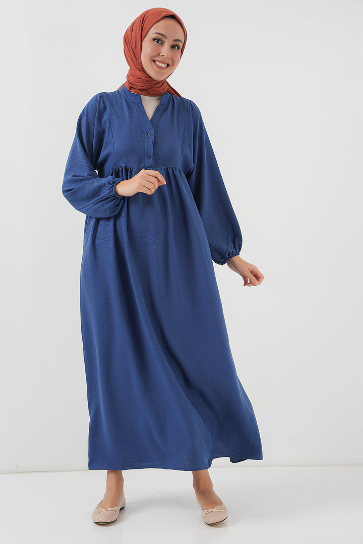 Bigdart Robe longue de hijab pour femmes 2525 - Indigo