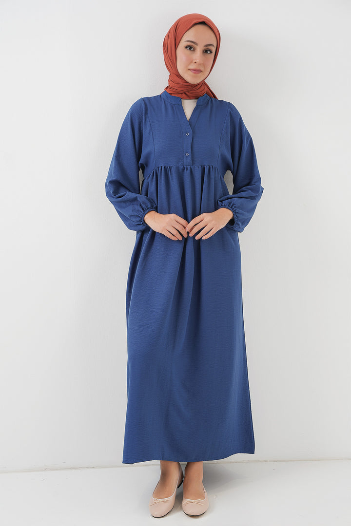 Bigdart Robe longue de hijab pour femmes 2525 - Indigo
