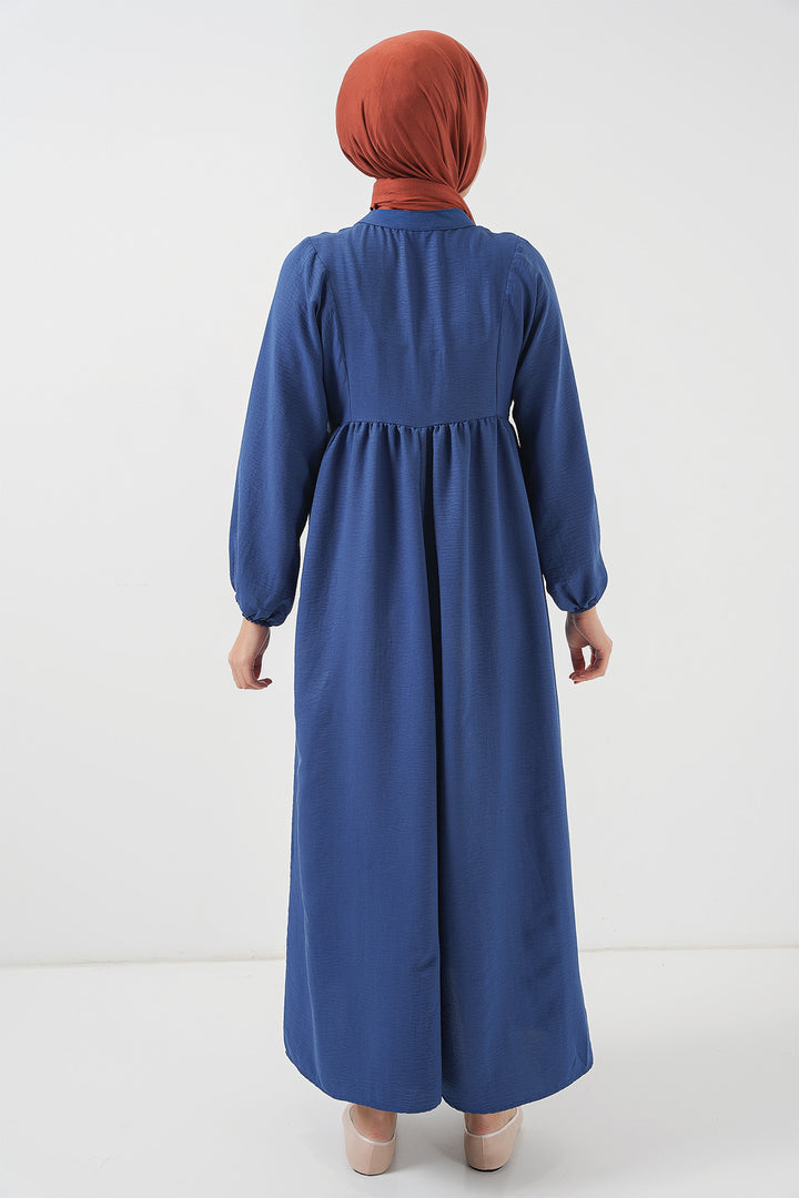 Bigdart Robe longue de hijab pour femmes 2525 - Indigo