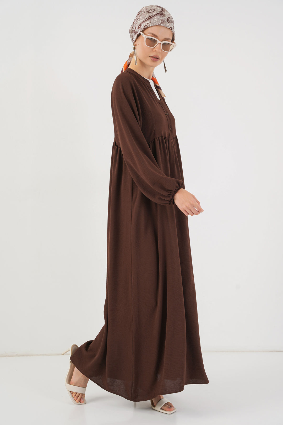 Bigdart Robe longue femme 2525 - Marron