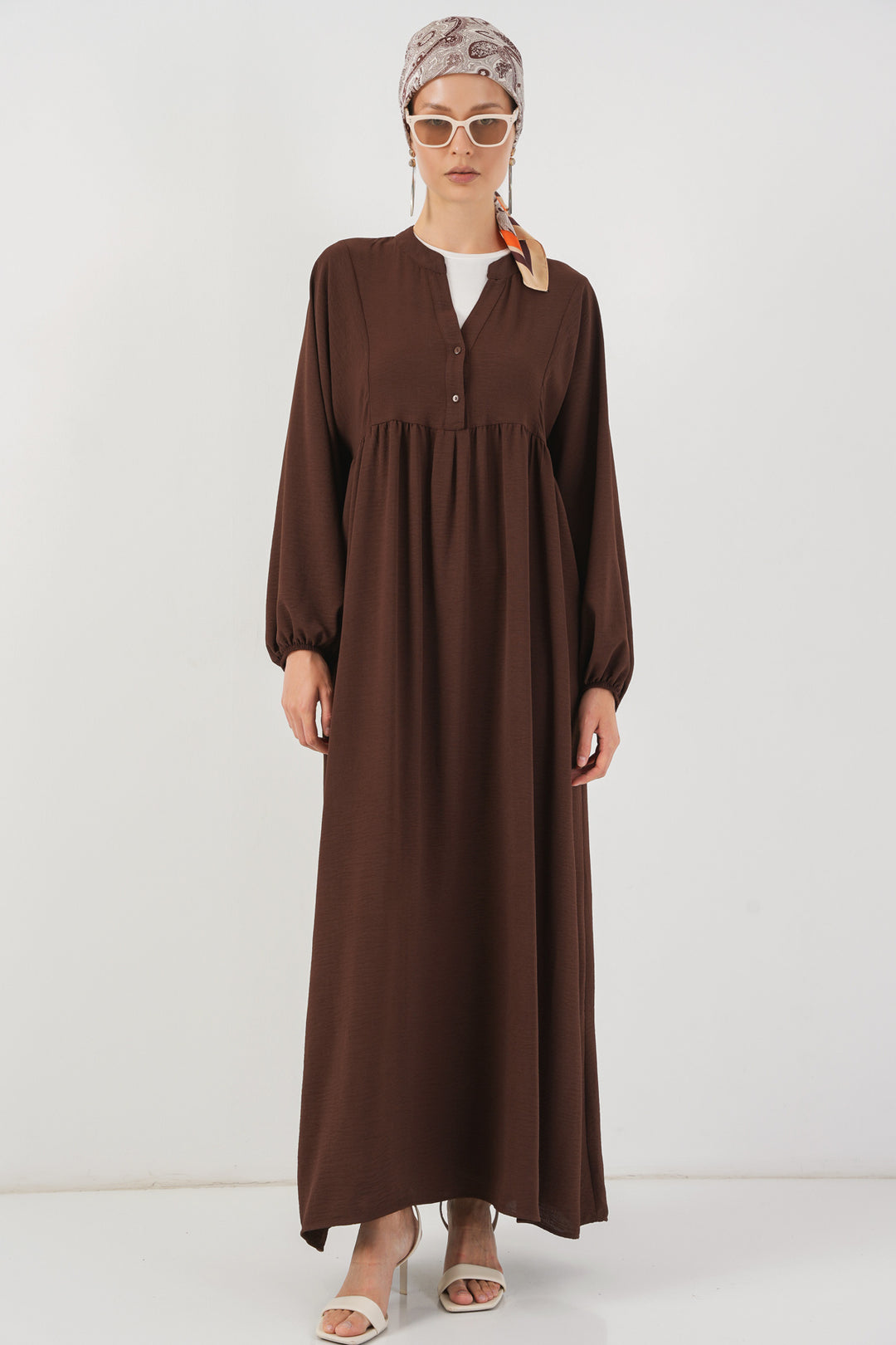Bigdart Robe longue femme 2525 - Marron