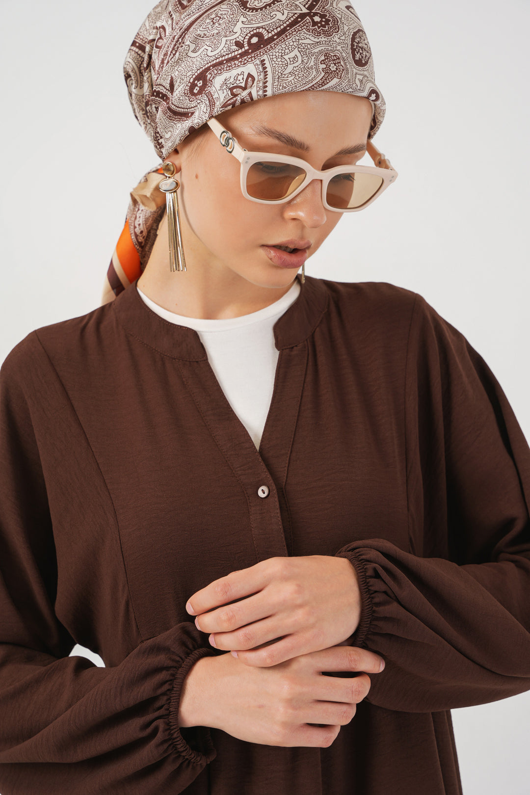 Bigdart Robe longue femme 2525 - Marron