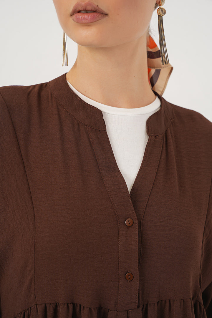 Bigdart Robe longue femme 2525 - Marron